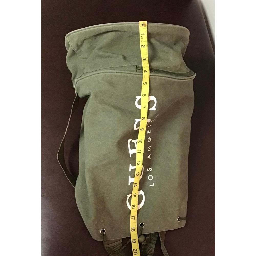 Guess Los Angeles Y2K Canvas Duffle Bucket Bag Weekender Gym Travel Yoga Beach - Picture 10 of 11